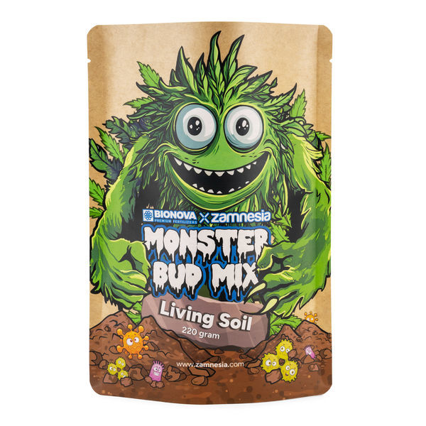 Monster Bud -sekoitus – elävä kasvualusta