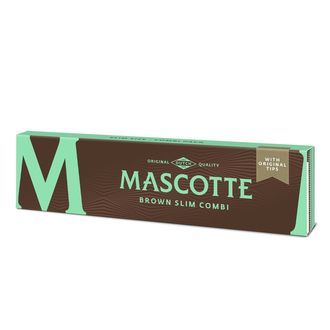Mascotte ruskeat Slim-kokoiset s&auml;tk&auml;paperit + revitt&auml;v&auml;t filtterit