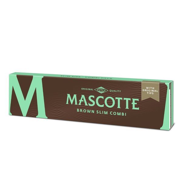 Mascotte ruskeat Slim-kokoiset sätkäpaperit + revittävät filtterit