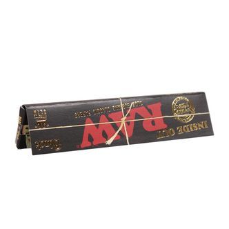 RAW "Black" Inside Out -s&auml;tk&auml;paperit, King Size Slim