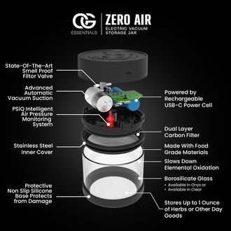 Sähköinen vakuumisäilytyspurkkki (Zero Air)