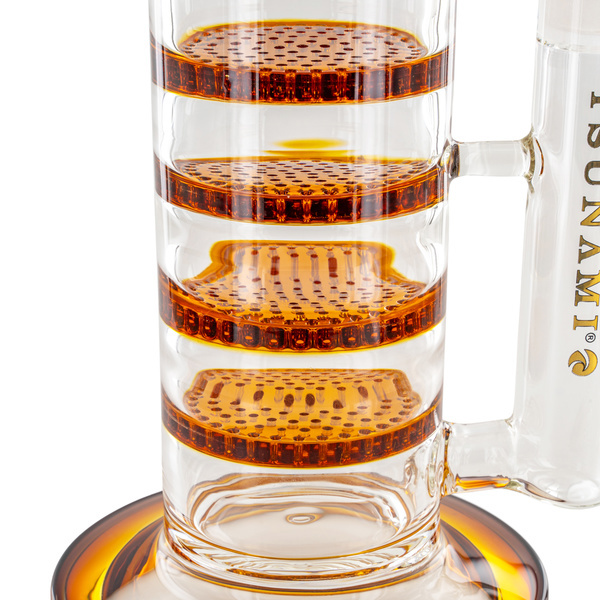 Triple Honeycomb Turbine -bongi 18'' (Tsunami Glass)
