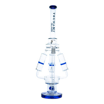Sprinkler-perkolaattorilla varustettu nelinkertainen honeycomb-bongi 21'' (Tsunami Glass)
