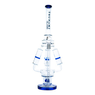 Sprinkler-perkolaattorilla varustettu nelinkertainen honeycomb-bongi 21'' (Tsunami Glass)