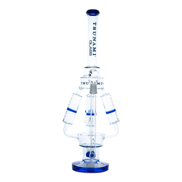 Sprinkler-perkolaattorilla varustettu nelinkertainen honeycomb-bongi 21'' (Tsunami Glass)