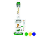 Button Double Honeycomb Perc -bongi 16'' (Tsunami Glass)