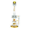 Button Double Honeycomb Perc -bongi 16'' (Tsunami Glass)