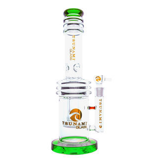 Triple Honeycomb Heart Perc -bongi 17'' (Tsunami Glass)