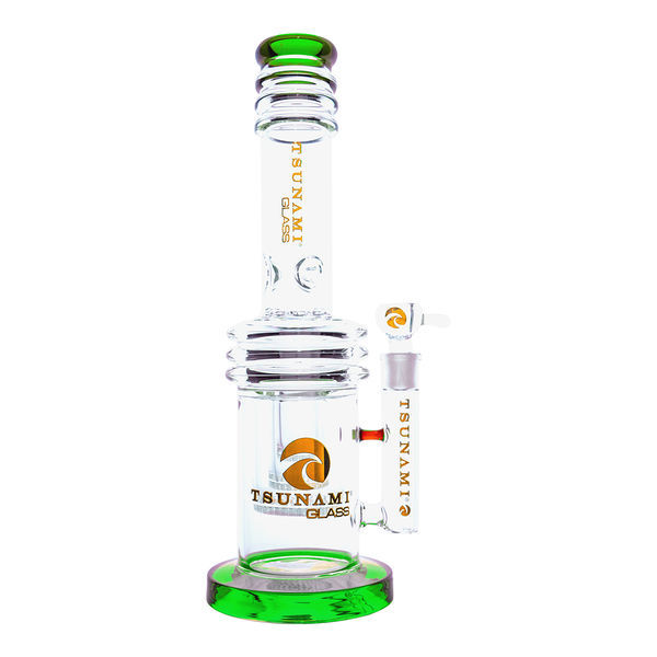 Triple Honeycomb Heart Perc -bongi 17'' (Tsunami Glass)