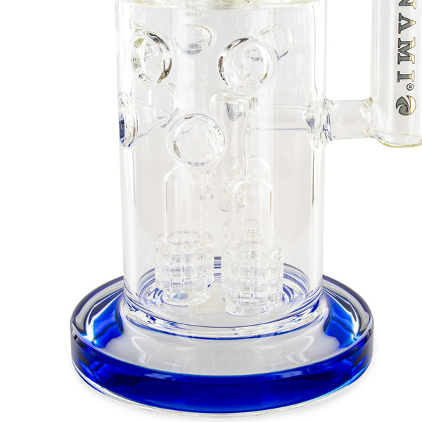 Barreli-suihkupää- ja honeycomb-bongi 20'' (Tsunami Glass)