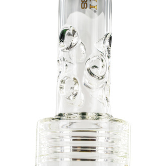 Barreli-suihkupää- ja honeycomb-bongi 20'' (Tsunami Glass)