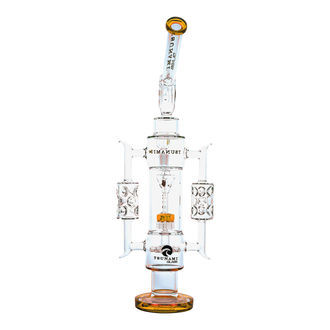 Sprinkler-suihkupäällä varustettu recycler-bongi 20'' (Tsunami Glass)