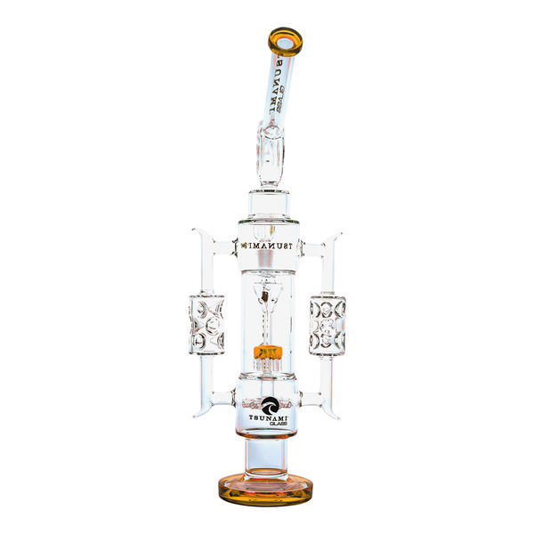 Sprinkler-suihkupäällä varustettu recycler-bongi 20'' (Tsunami Glass)