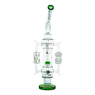 Sprinkler-suihkupäällä varustettu recycler-bongi 20'' (Tsunami Glass)