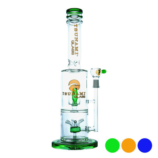 Sprinkler Cube Perc -bongi 14'' (Tsunami Glass)