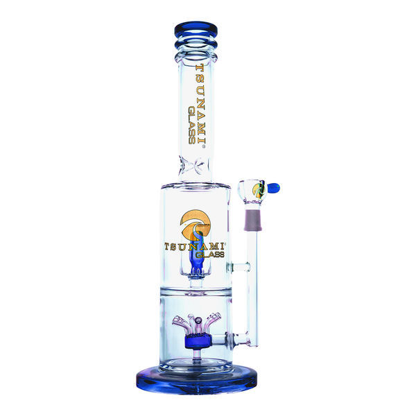 Sprinkler Cube Perc -bongi 14'' (Tsunami Glass)