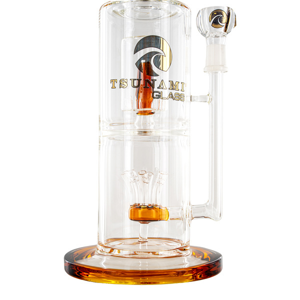 Sprinkler Cube Perc -bongi 14'' (Tsunami Glass)