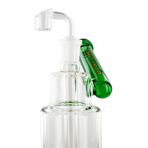 Sivukaulainen suihkupää-dab-rigi 10'' (Tsunami Glass)