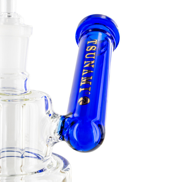 Sivukaulainen suihkupää-dab-rigi 10'' (Tsunami Glass)