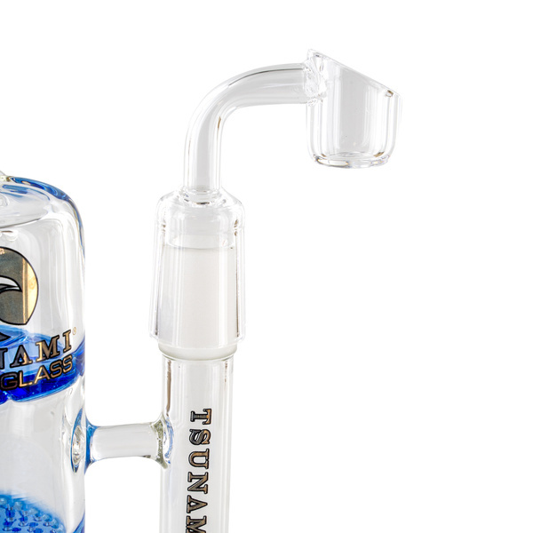 Side neck -hunajaturbiini dab rig 9" (Tsunami Glass)