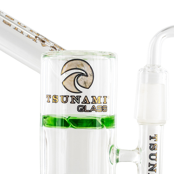 Side neck -hunajaturbiini dab rig 9" (Tsunami Glass)