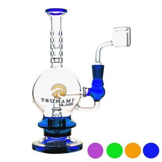 Dab Rig Shower Head 8&Prime; (Tsunami Glass)