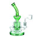 Shower Head -recycler dab rig 9″ (Tsunami Glass)