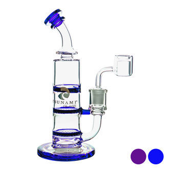 Double Honeycomb Turbine Dab Rig 8&Prime; (Tsunami Glass)
