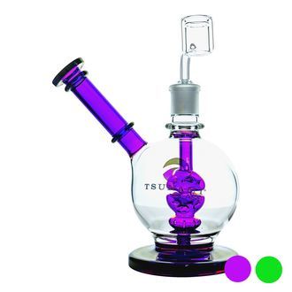Suihkup&auml;&auml;-perkolaattorilla varustettu sivukaulainen dome dab rig 8&Prime; (Tsunami Glass)
