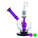 Suihkupää-perkolaattorilla varustettu sivukaulainen dome dab rig 8″ (Tsunami Glass)
