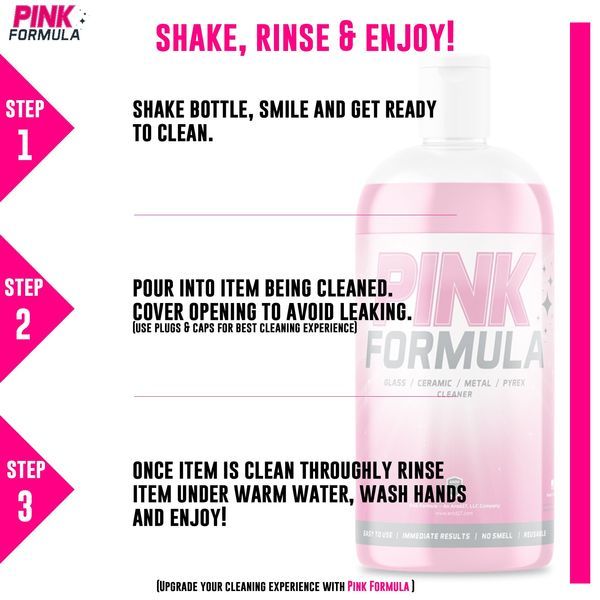 Hankaamaton lasinpuhdistusaine 16 oz (pinkki koostumus)