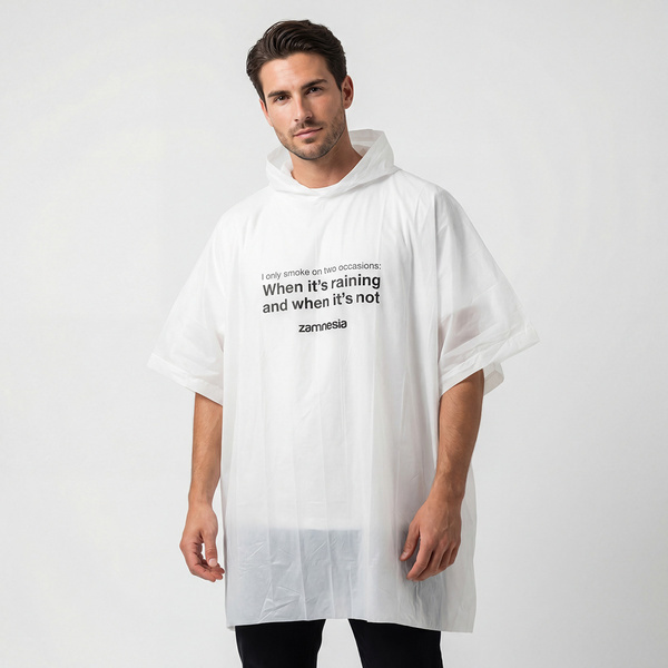 Kertakäyttöinen sadeviitta (Zamnesia Exclusive)