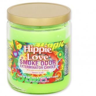 Hippie Love -kynttil&auml; (Smoke Odor Exterminator) 13 oz