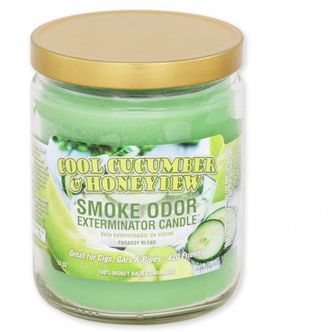 Smoke Odor Exterminator -kynttil&auml; Cool Cucumber & Honeydew 13 oz