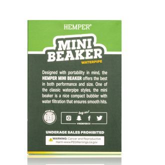 Mini-beaker-vesipiippu (Hemper)