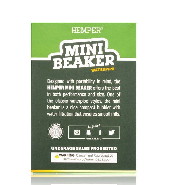 Mini-beaker-vesipiippu (Hemper)