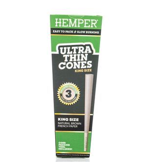 Hemper ultraohuet ruskeat king size -tuutit