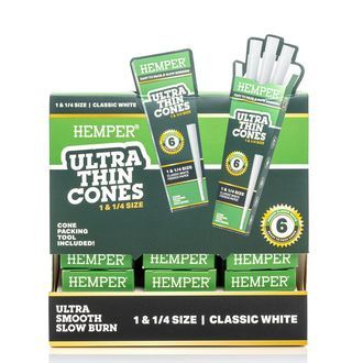 Hemper Ultra Thin White 1¼ -tutit
