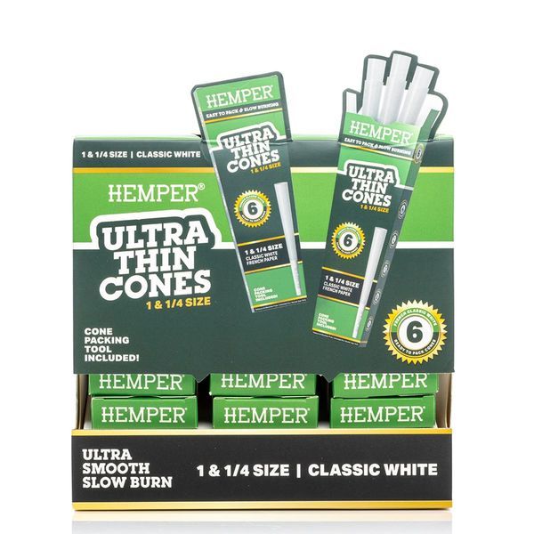 Hemper Ultra Thin White 1¼ -tutit