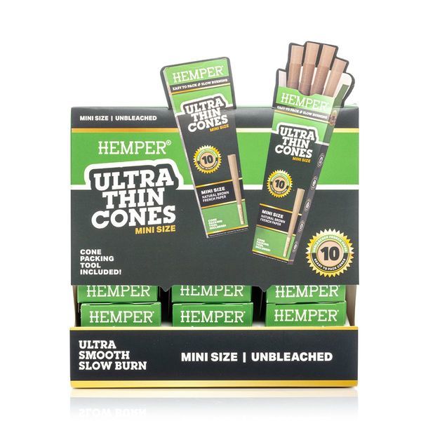 Hemper Ultra Thin ruskeat mini-tuutit