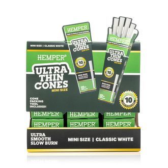 Hemper Ultra Thin valkoiset mini-tuutit