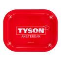 Metallinen rullaustarjotin, punainen "Tyson Amsterdam" (TYSON 2.0)