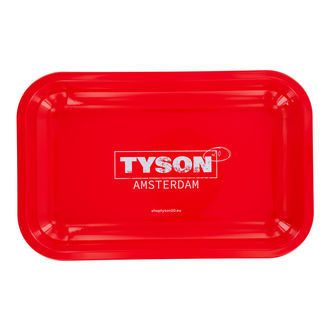 Metallinen rullaustarjotin, punainen "Tyson Amsterdam" (TYSON 2.0)