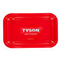 Metallinen rullaustarjotin, punainen "Tyson Amsterdam" (TYSON 2.0)