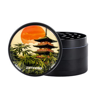 Rising Sun -metallinen grinderikokoelma (Zamnesia) – 4-osainen Ø50 mm