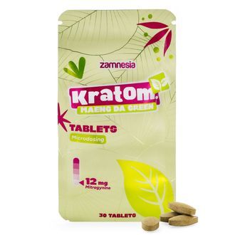 Kratom-mikroannostelutabletit &ndash; Maeng Da Green (Zamnesia)
