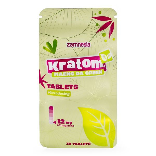 Kratom-mikroannostelutabletit – Maeng Da Green (Zamnesia)