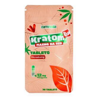 Kratom-mikroannostelutabletit – Maeng Da Red (Zamnesia)
