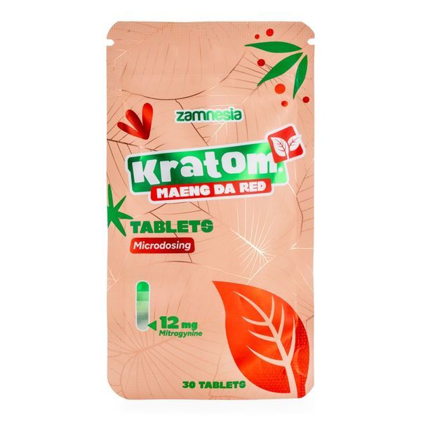 Kratom-mikroannostelutabletit – Maeng Da Red (Zamnesia)