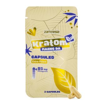 Kratom-kapselit &ndash; 85 mg uutetta (Zamnesia)